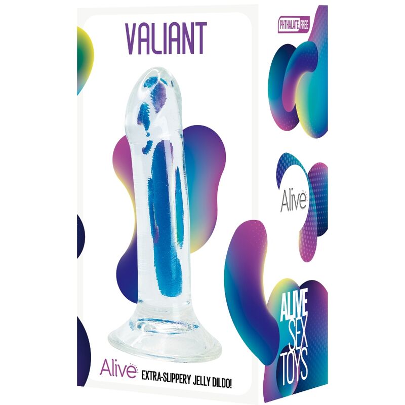 ALIVE - VALIANT PENE REALISTICO TRASPARENTE 16 CM-1