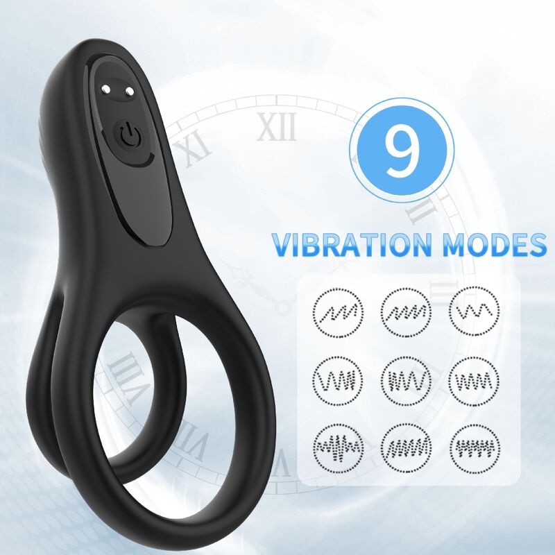 ARMONY - VIBRATORE DOPPIO ANELLO NERO-2