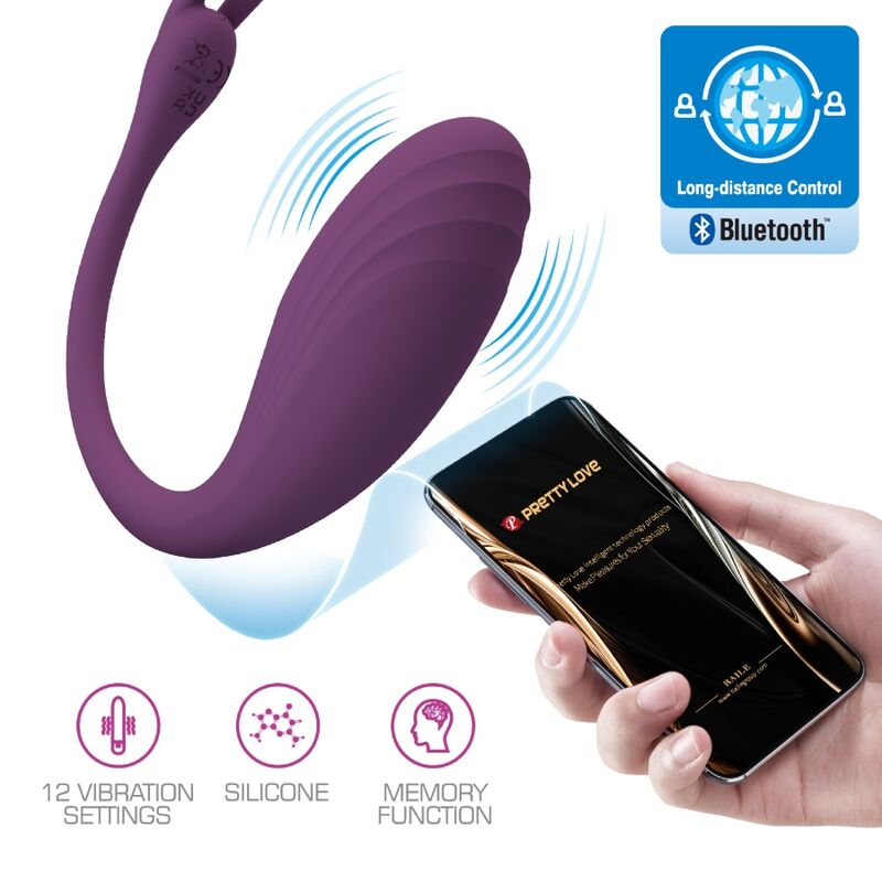 PRETTY LOVE - CATALINA VIBRATOR APP TELECOMANDO VIOLA-3