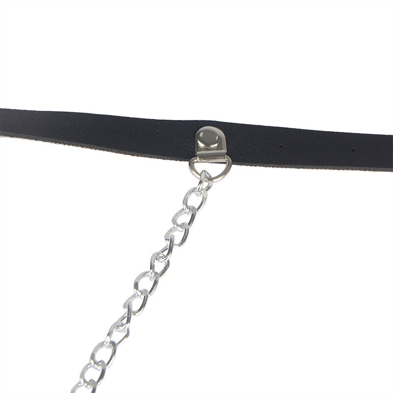 SUBBLIME - CINTURA IN PELLE NERA TAGLIA UNICA-4