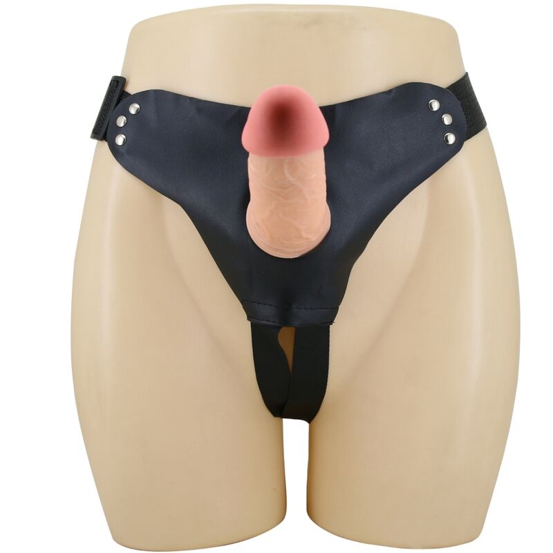 PRETTY LOVE - MAVIS HARNESS SLIP UNIVERSALE CON DILDO 19 CM NATURALE-4