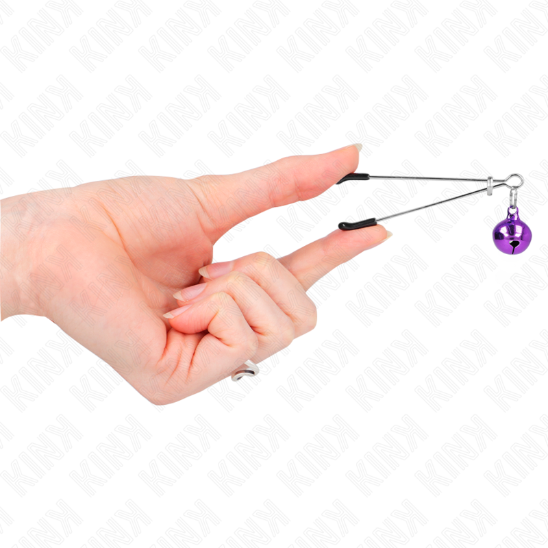 KINK - PINZE PER CAPEZZOLI A CAMPANA SOTTILE VIOLA 7 CM-3