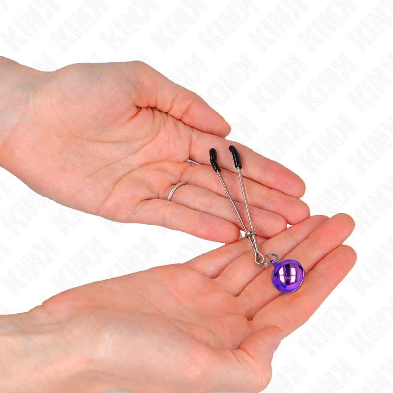 KINK - PINZE PER CAPEZZOLI A CAMPANA SOTTILE VIOLA 7 CM-2