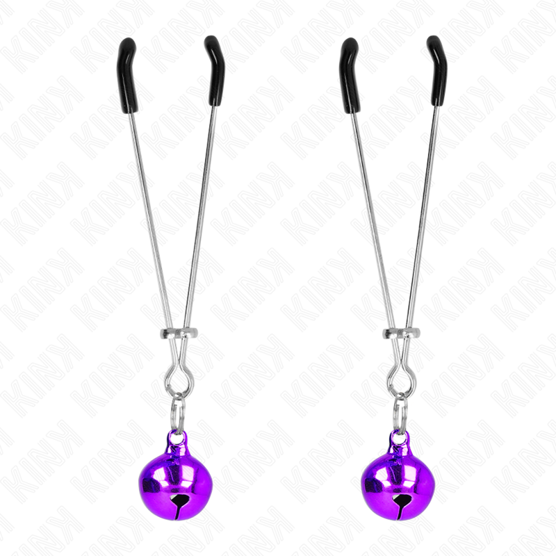 KINK - PINZE PER CAPEZZOLI A CAMPANA SOTTILE VIOLA 7 CM-0