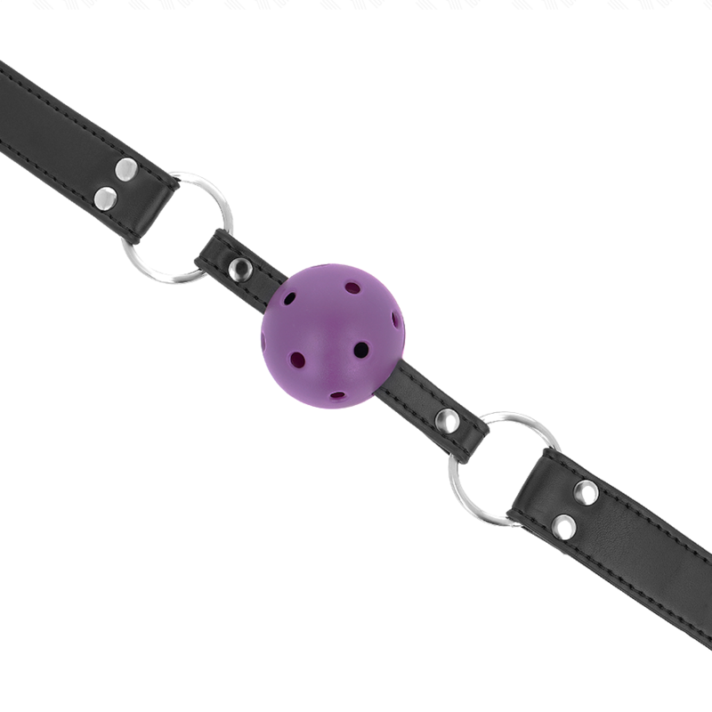 KINK - PALLA TRASPIRANTE BAVAGLIO 4 CM CON DOPPIO RIVETTO VIOLA 62,5 x 2,5 CM REGOLABILE 42-58 CM-3