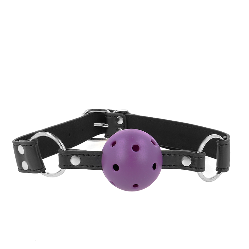 KINK - PALLA TRASPIRANTE BAVAGLIO 4 CM CON DOPPIO RIVETTO VIOLA 62,5 x 2,5 CM REGOLABILE 42-58 CM-0