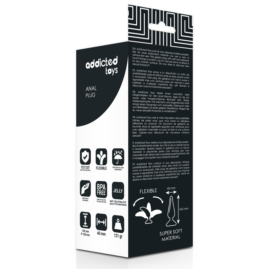ADDICTED TOYS - PLUG ANALE 14.5 CM NERO-4