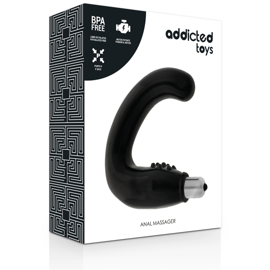 ADDICTED TOYS - MASSAGGIATORE ANALE NERO-3