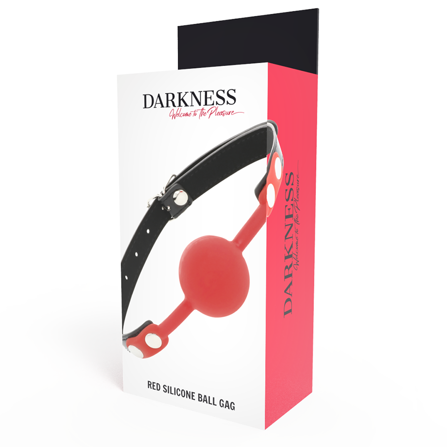 DARKNESS - BAVAGLINO IN SILICONE ROSSO-2