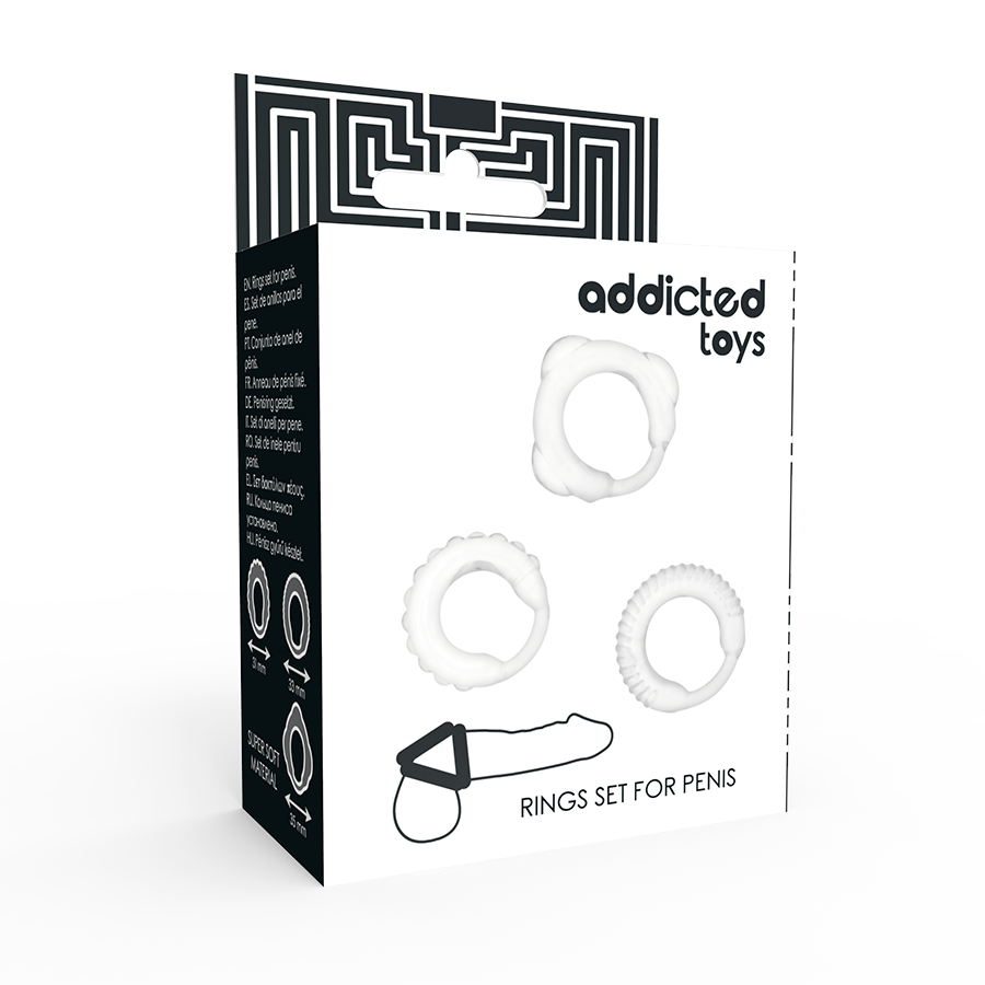 ADDICTED TOYS - SET C-RING TRASPARENTE-4