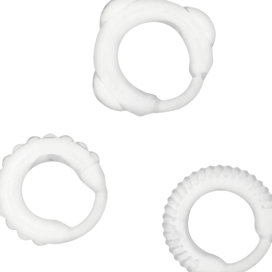 ADDICTED TOYS - SET C-RING TRASPARENTE-1