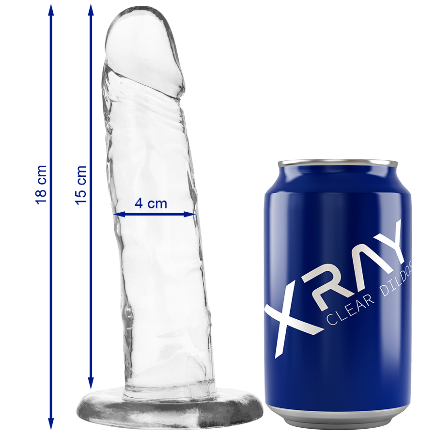 X RAY - CAZZO TRASPARENTE 18 CM -O- 4 CM-0