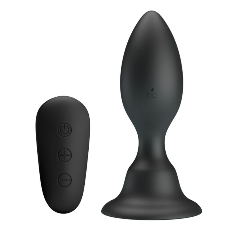 MR PLAY - PLUG ANALE CON TELECOMANDO VIBRAZIONE NERO-0