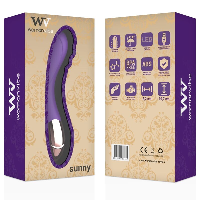 WOMANVIBE - VIBRATORE RICARICABILE SUNNY SILICONE-2