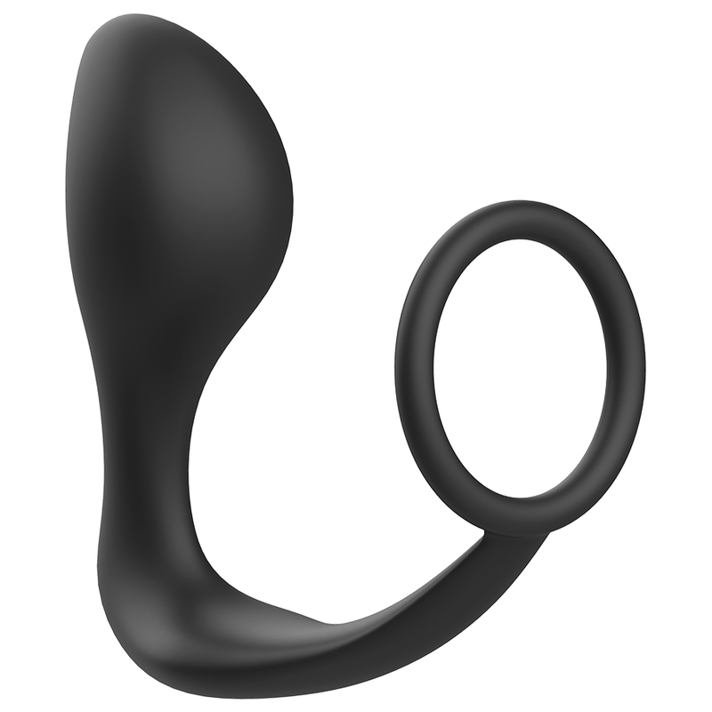 ADDICTED TOYS - PLUG ANALE CON ANELLO IN SILICONE NERO-1