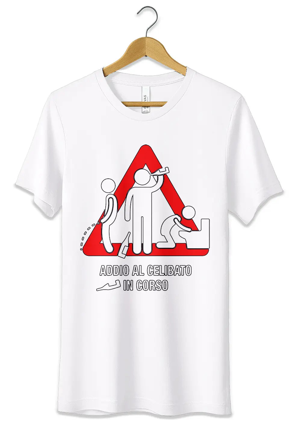 T-Shirt Maglietta Addio al Celibato In Corso-1