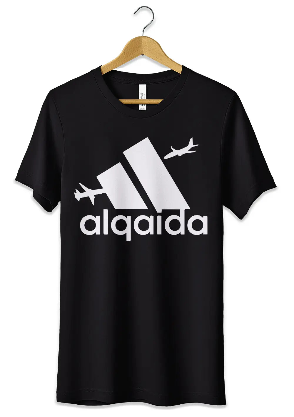 T-Shirt Maglietta Alqaida Meme Al Qaeda Fake Adidas Divertente-1