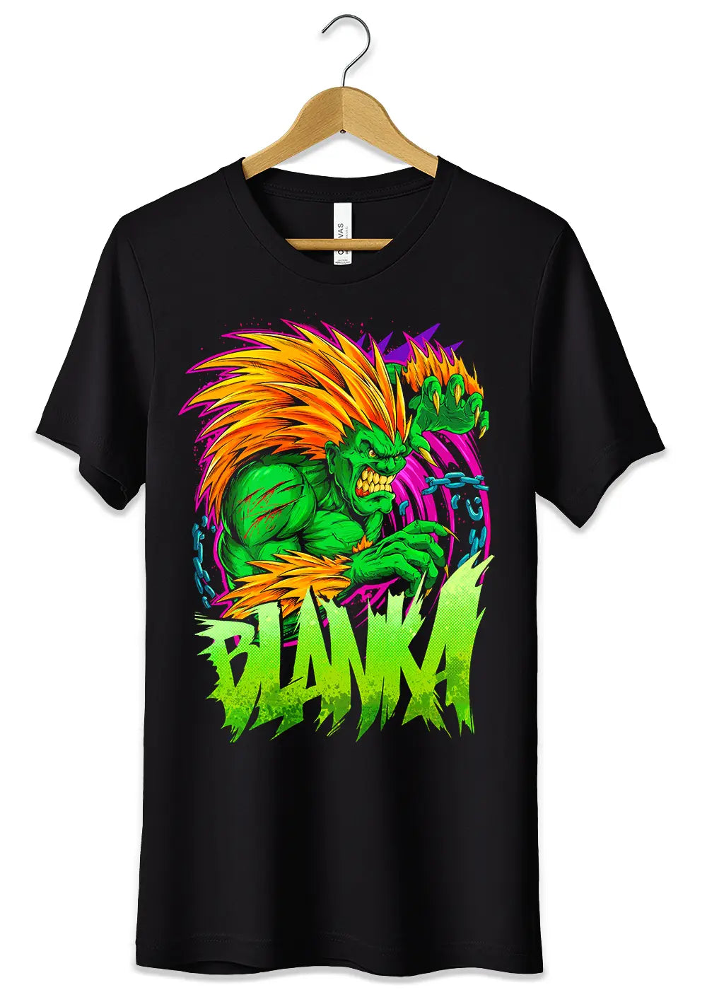 T-Shirt Maglietta Videogames Street Fighters Blanka-0