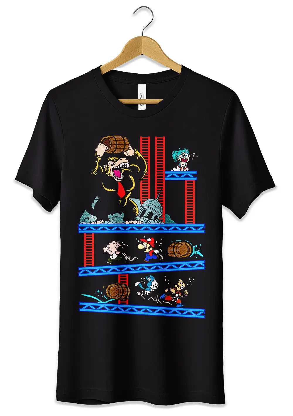 T-Shirt Maglietta Parodia Dragon Ball e Super Mario-0