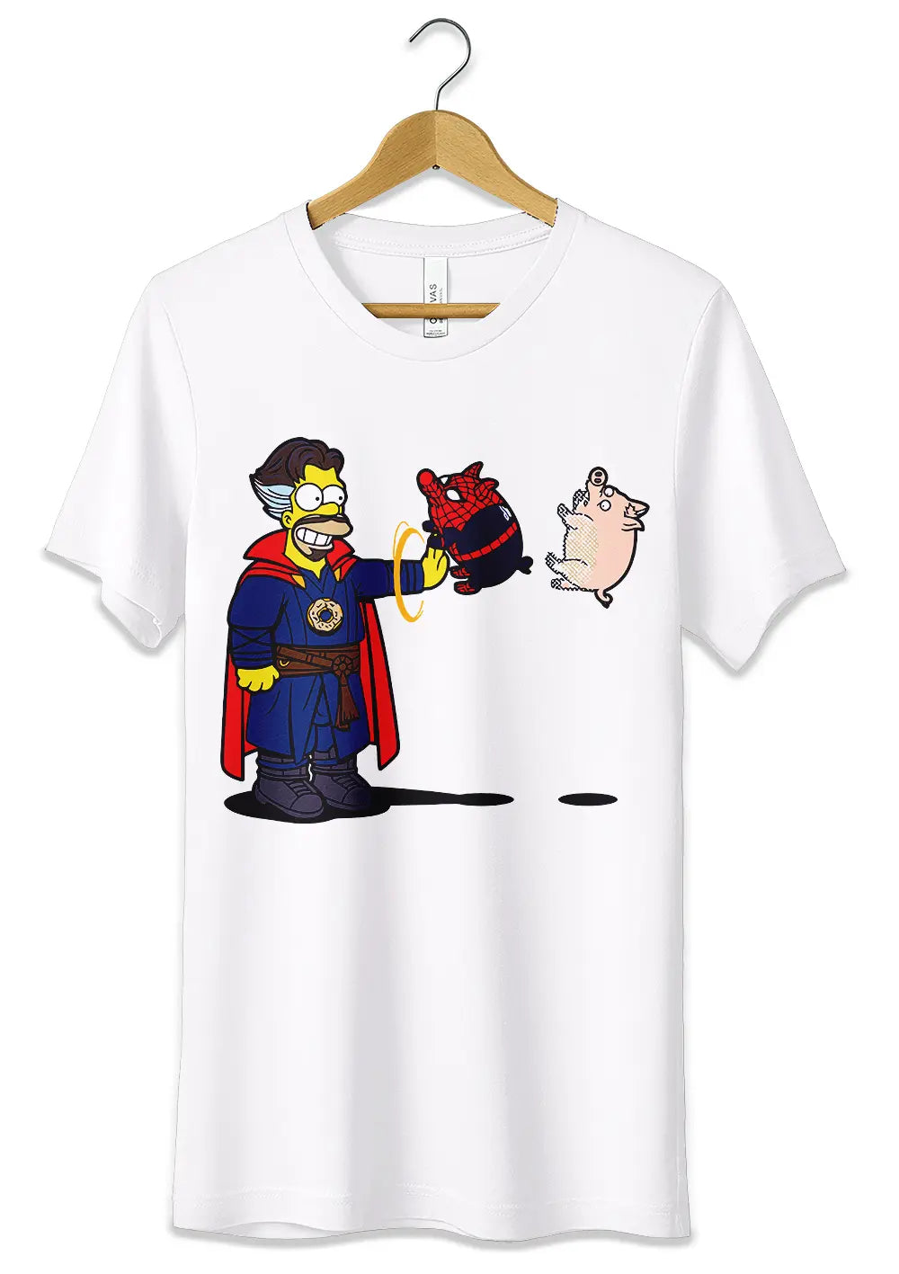 T-Shirt Maglietta Homer Simpson Spider Pork-0