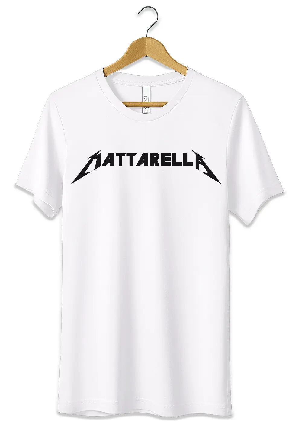 T-Shirt Maglietta Mattarella Parodia Divertente Metallica-1