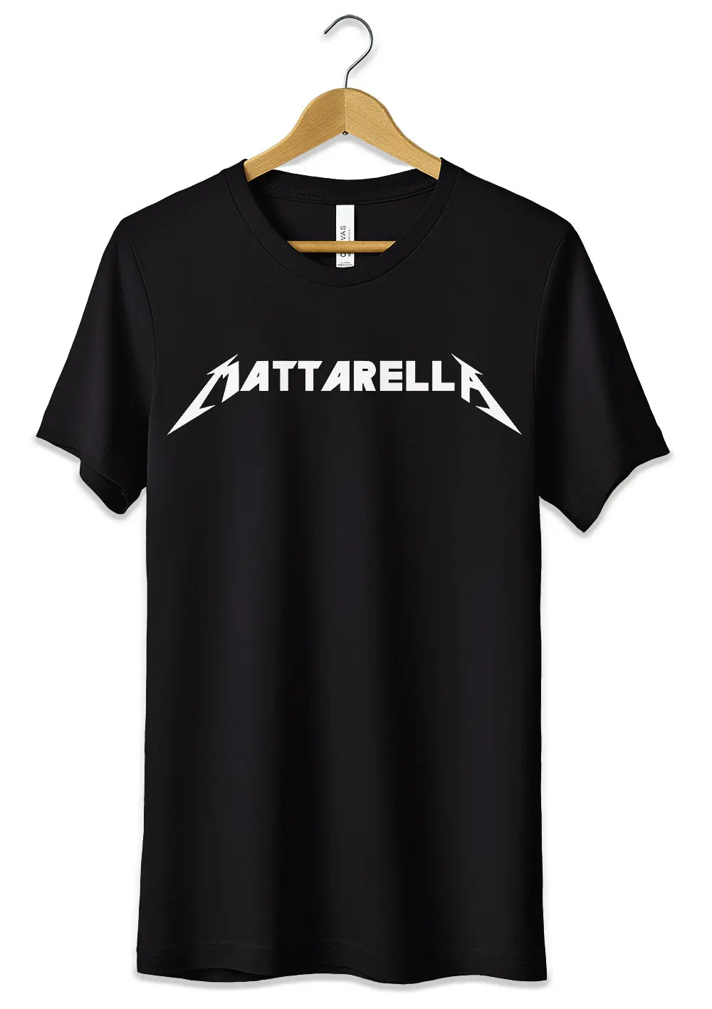 T-Shirt Maglietta Mattarella Parodia Divertente Metallica-0