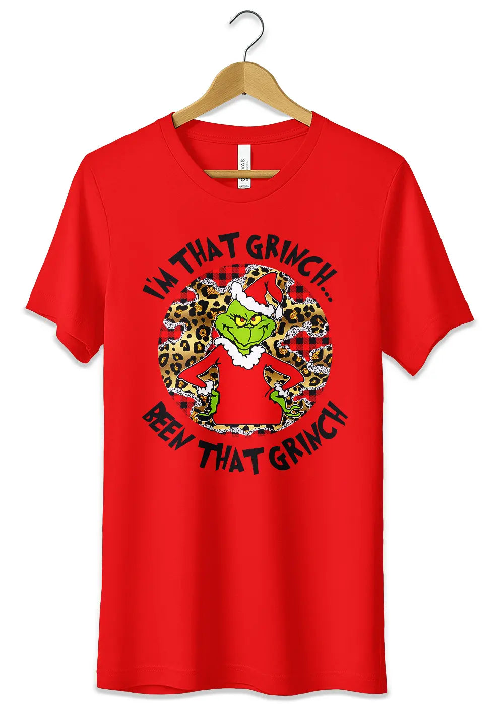 T-Shirt Maglietta Rossa il Grinch Christmass Style-0