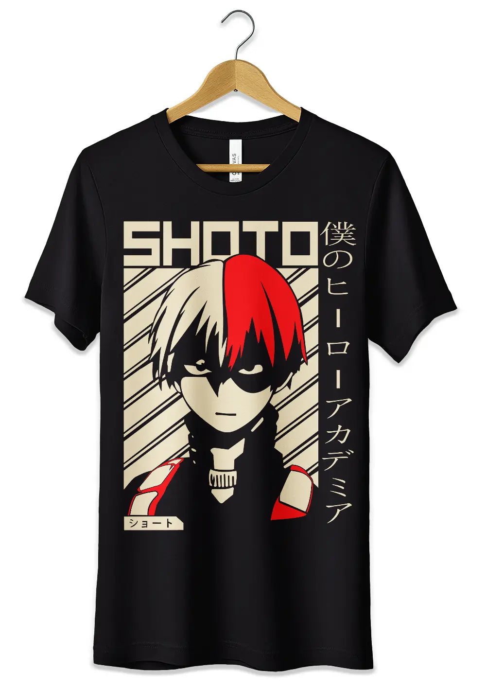 T-Shirt Maglietta Shoto My Hero Academia Anime Fans-0