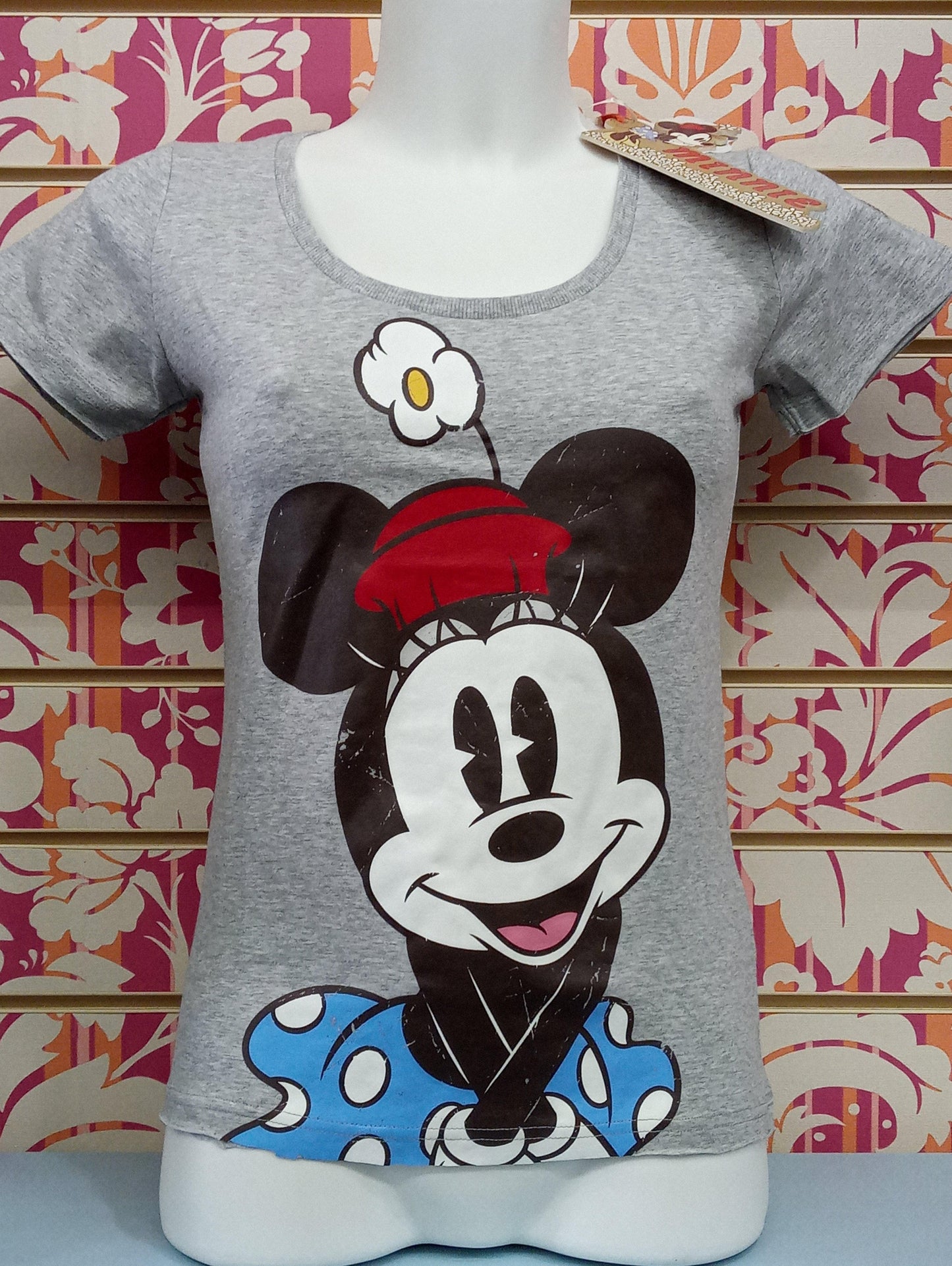 EW2004 T-SHIRT SCOLLO AMPIO MINNI - FIX DESIGN T-SHIRT DONNA - STREET STYLE PRINT stampa personalizzata