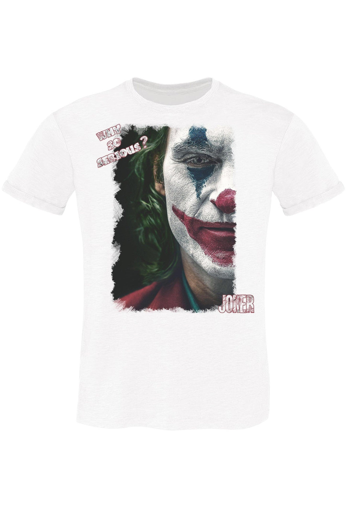 Face of Joker Art. 18-20-15 T-Shirt Urban Men Uomo 100% Cotone Fiammato STREET STYLE