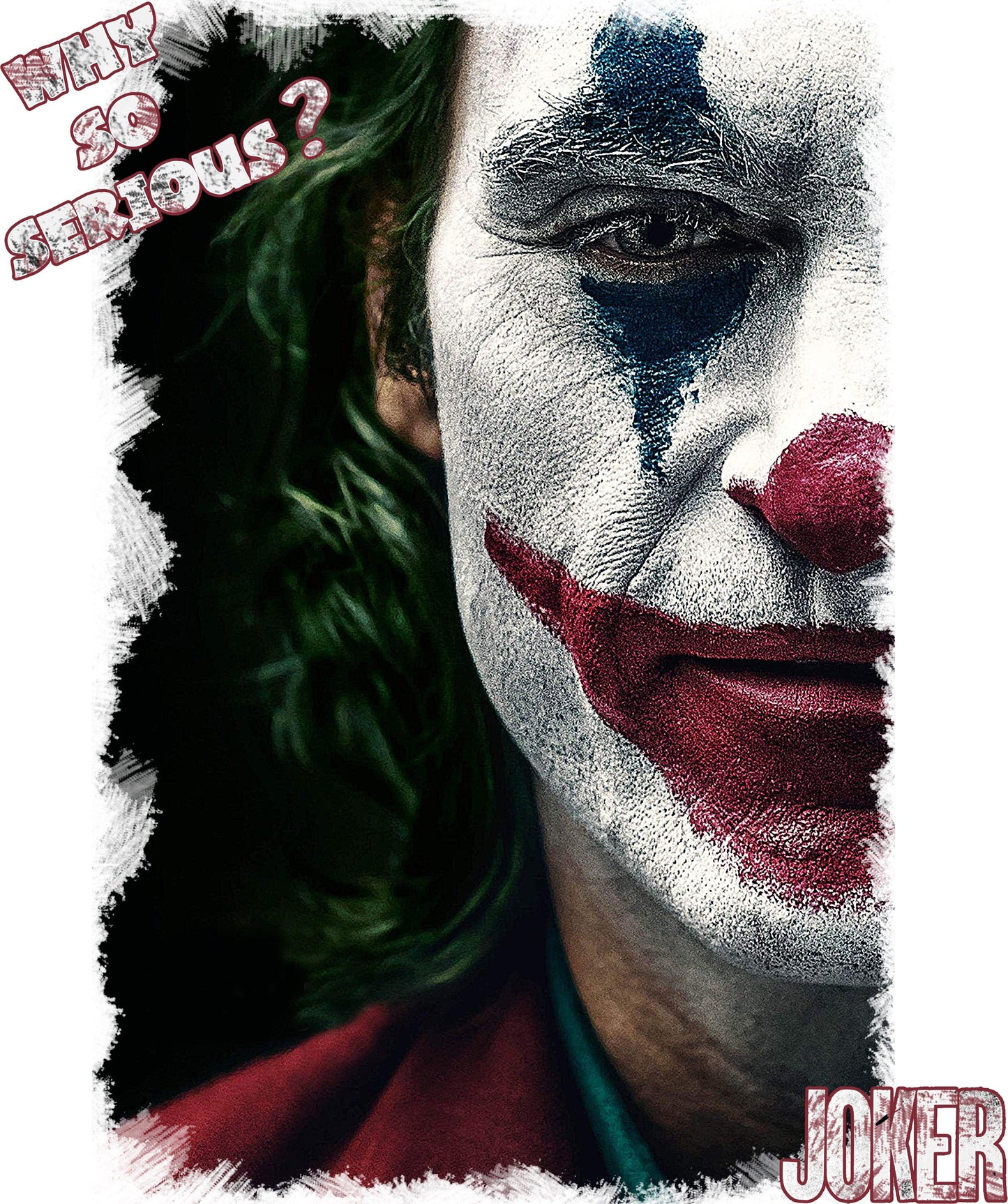 Face of Joker Art. 18-20-15 T-Shirt Urban Men Uomo 100% Cotone Fiammato STREET STYLE
