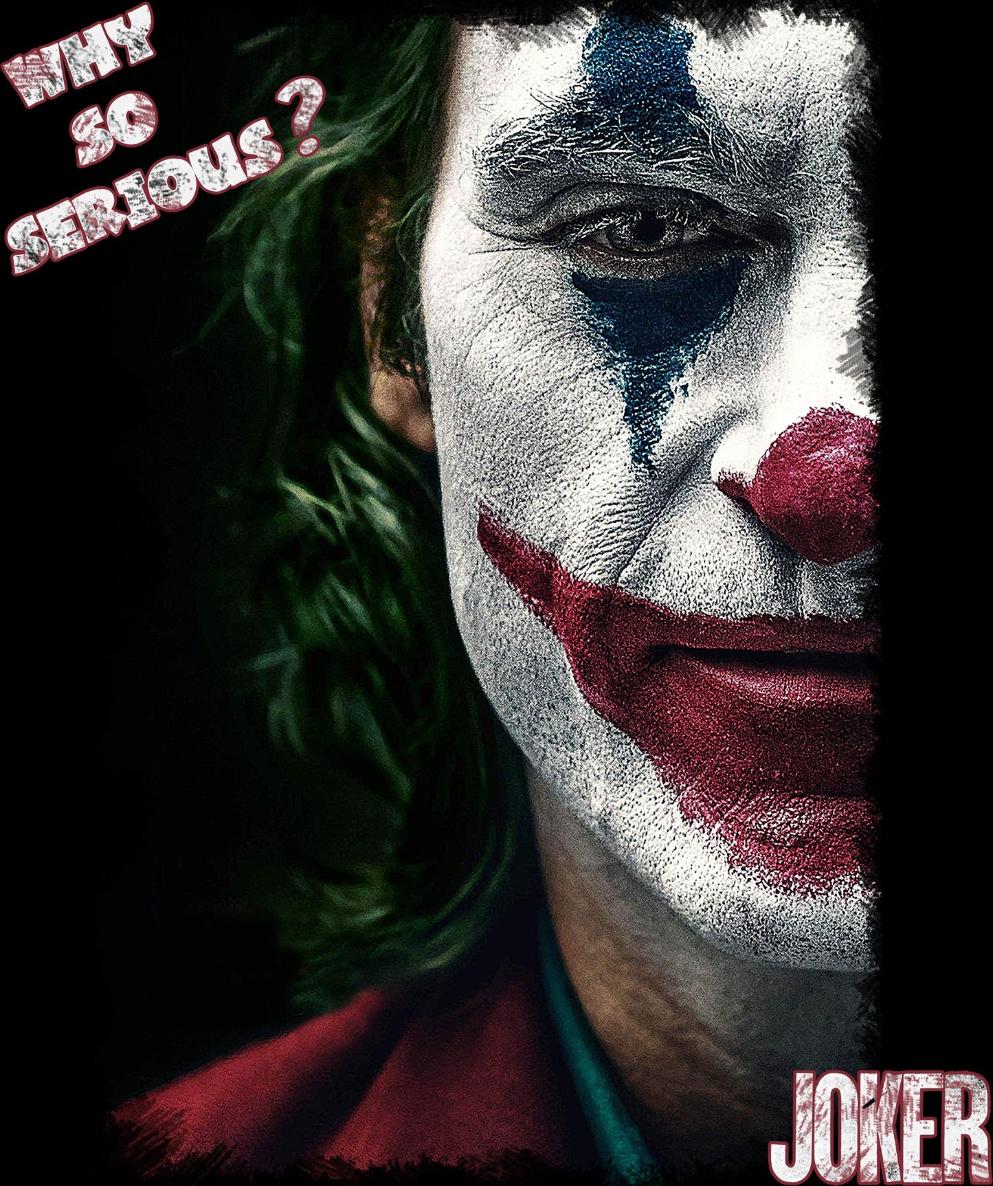 Face of Joker Art. 18-20-15 T-Shirt Urban Men Uomo 100% Cotone Fiammato STREET STYLE