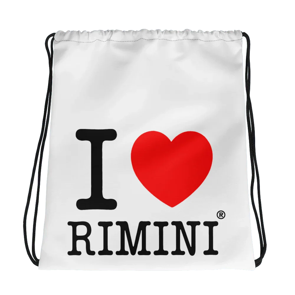 I LOVE RIMINI sacca original rimini Drawstring bag - STREET STYLE