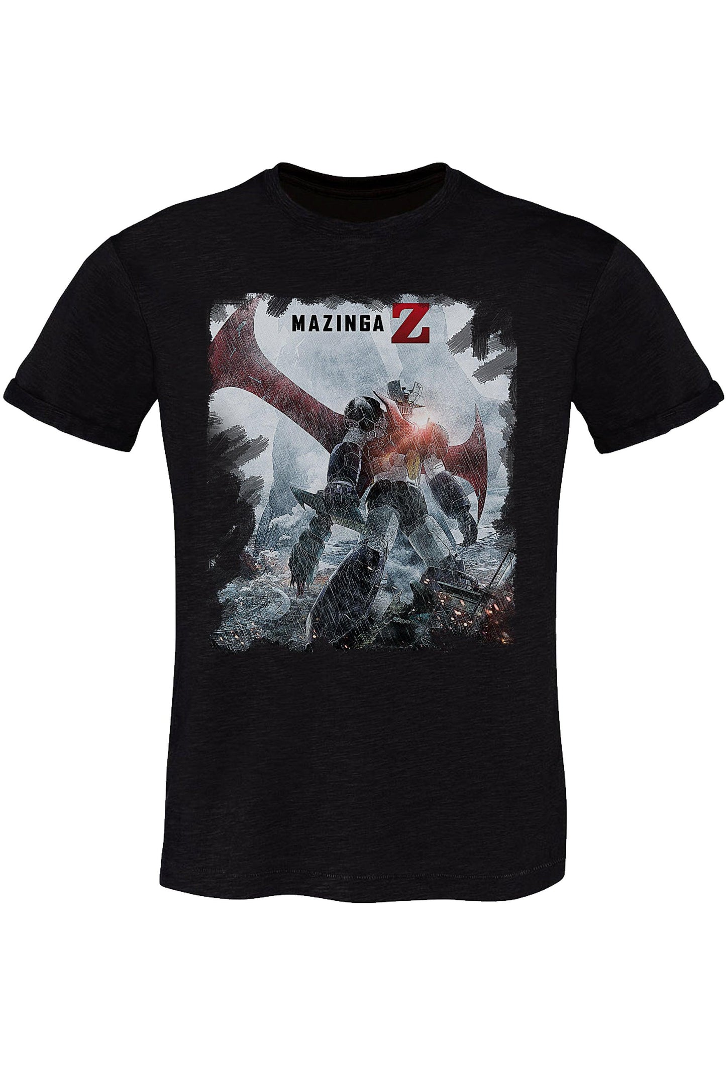 Mazinga Z Robot Art. 1501 T-Shirt Urban Men Uomo 100% Cotone Fiammato STREET STYLE