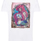 Disney Zombie Princess 1 Cartoon Fumetti 2050-15 T-shirt Urban Slub Men Uomo 100% Cotone Fiammato JK