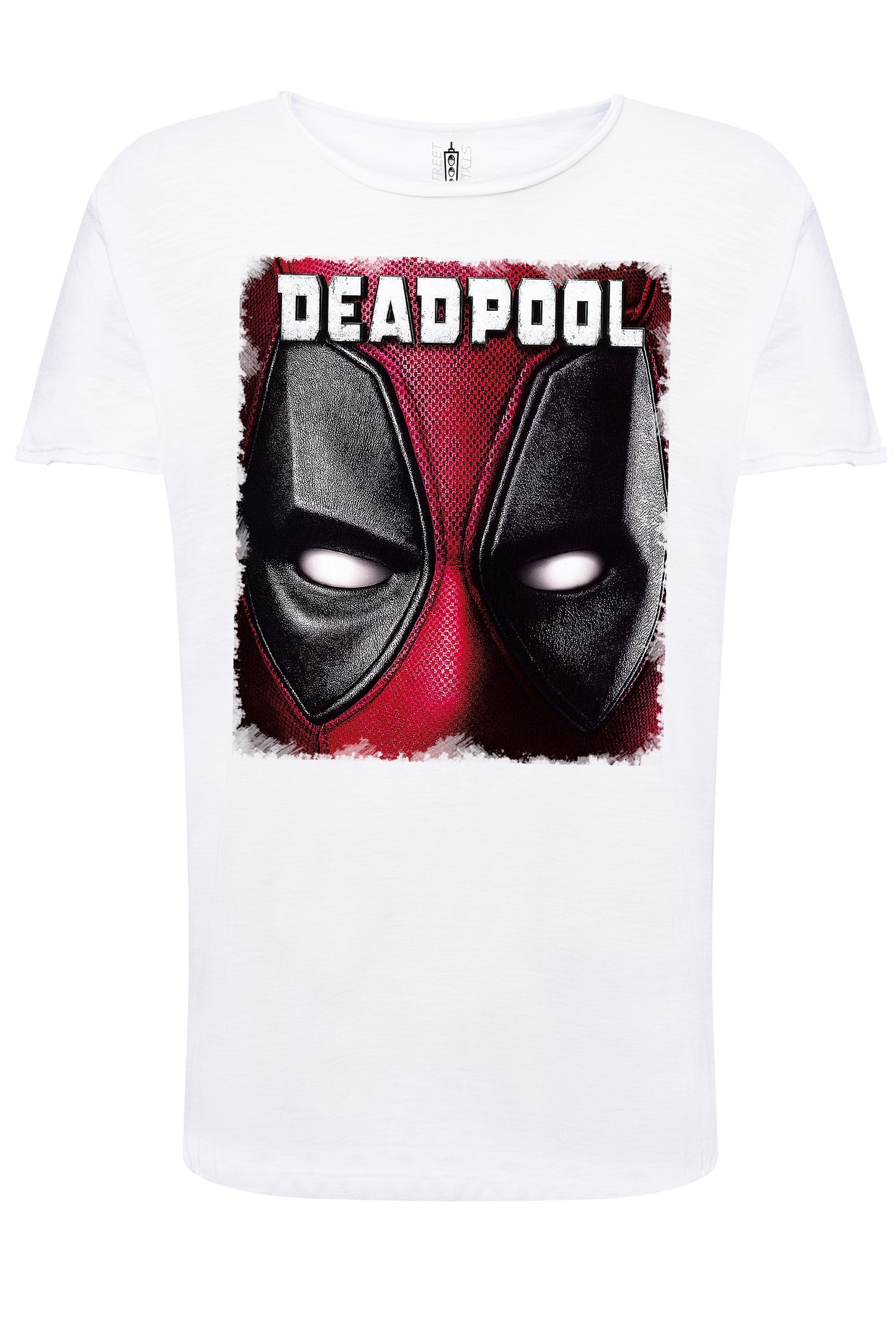 Deapool Mask Film Cinema 2059-3 T-shirt Urban Slub Men Uomo 100% Cotone Fiammato JK