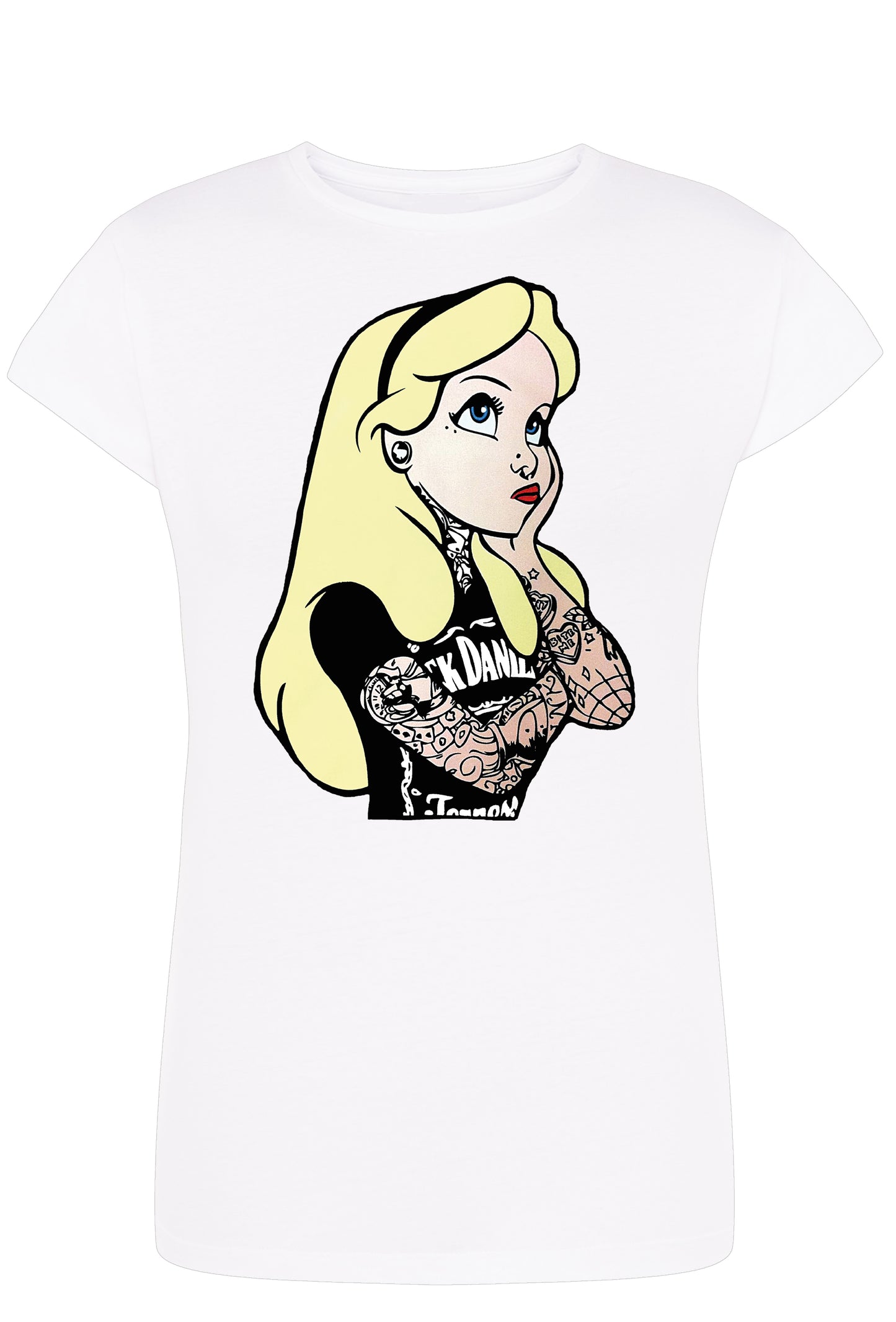 Alice Jack Daniel Princess Cartoon 2050-2-1 Lady Donna 100% Cotone Pettinato JK