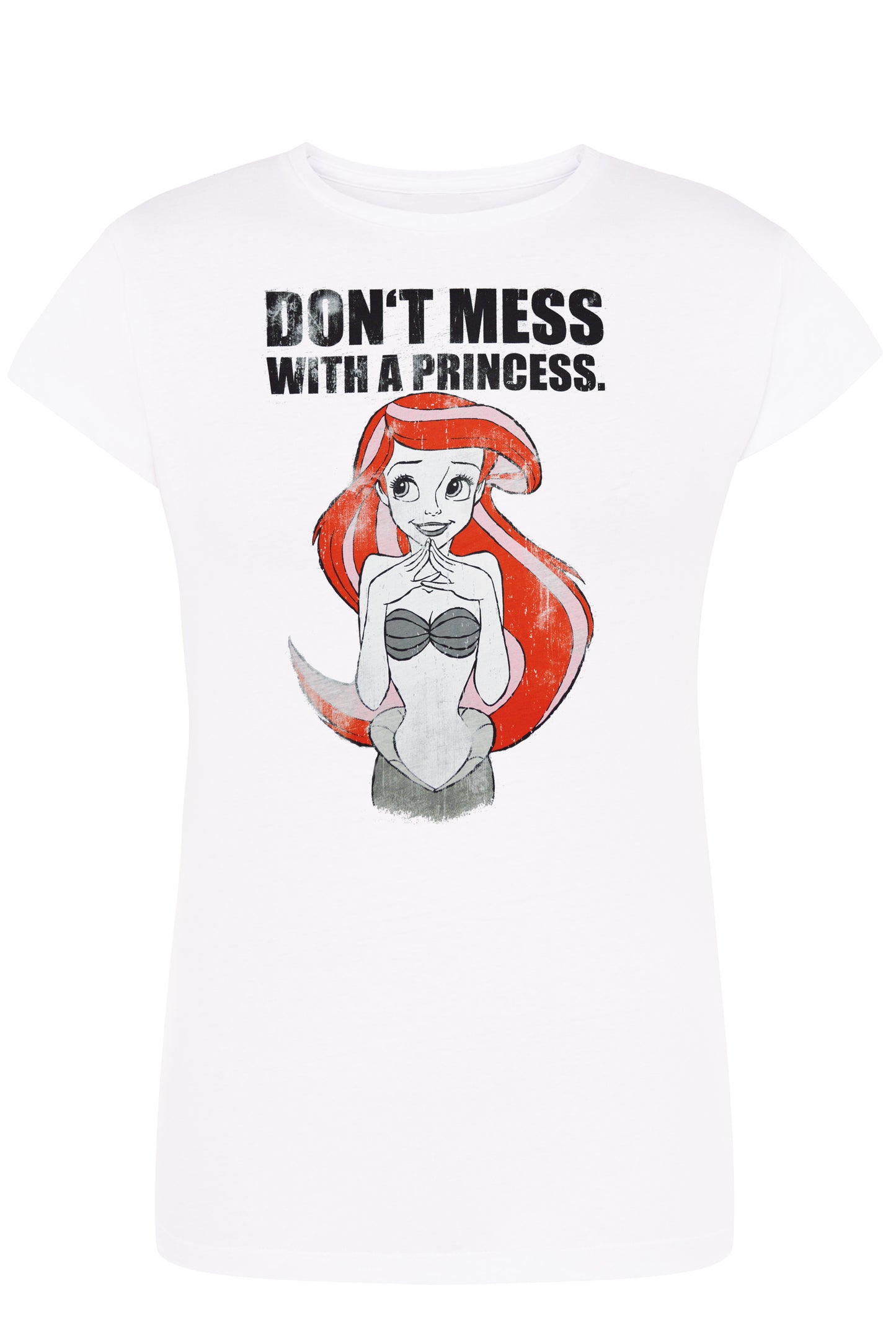 Sirenetta Dont Mess Princess Cartoon 2050-12 Lady Donna 100% Cotone Pettinato JK