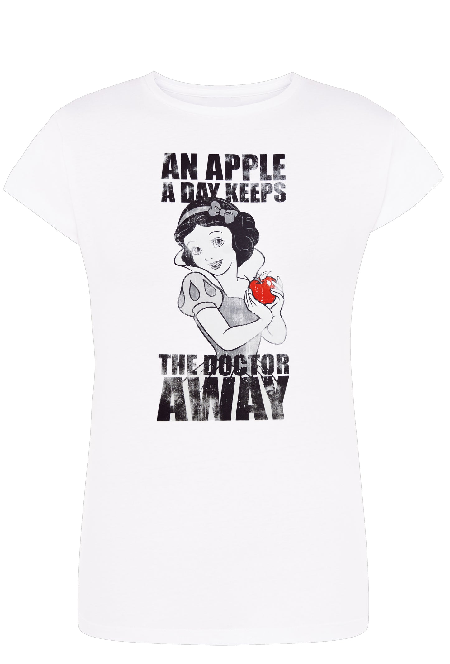 An Apple the Doctor Biancaneve Princess Cartoon 2050-10 Lady Donna 100% Cotone Pettinato JK