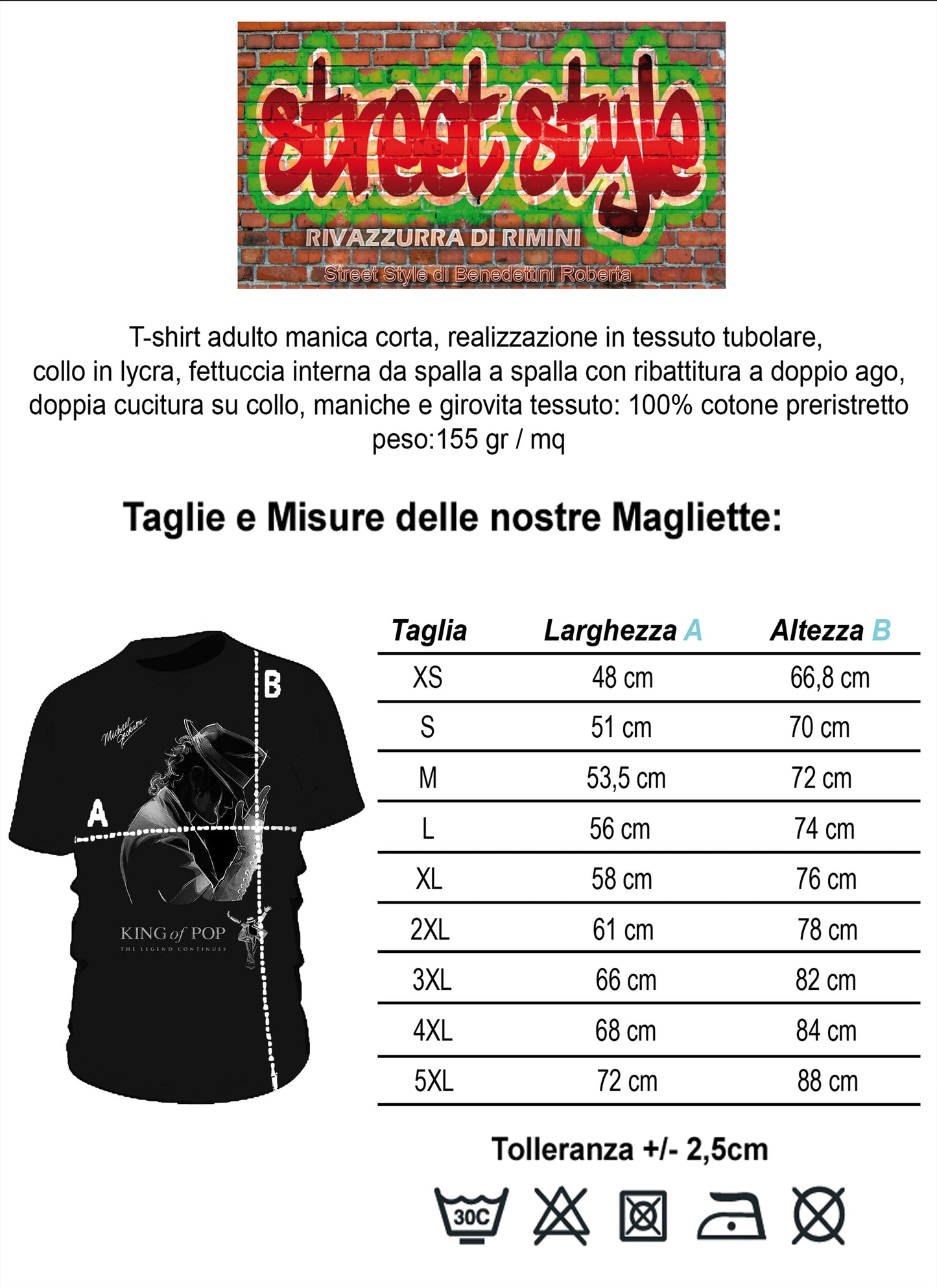 The Legend Michael Jackson Cantante Soggetto 18-20-49-4 T-shirt Urban Men Uomo 100% Cotone Pettinato JK