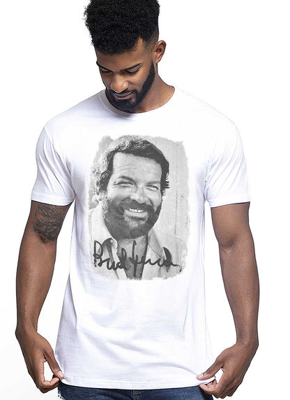 Bud Spencer banana joe Faccione The Legend Attrice Cinema 18-70-10 T-shirt Urban Men Uomo 100% Cotone Pettinato JK