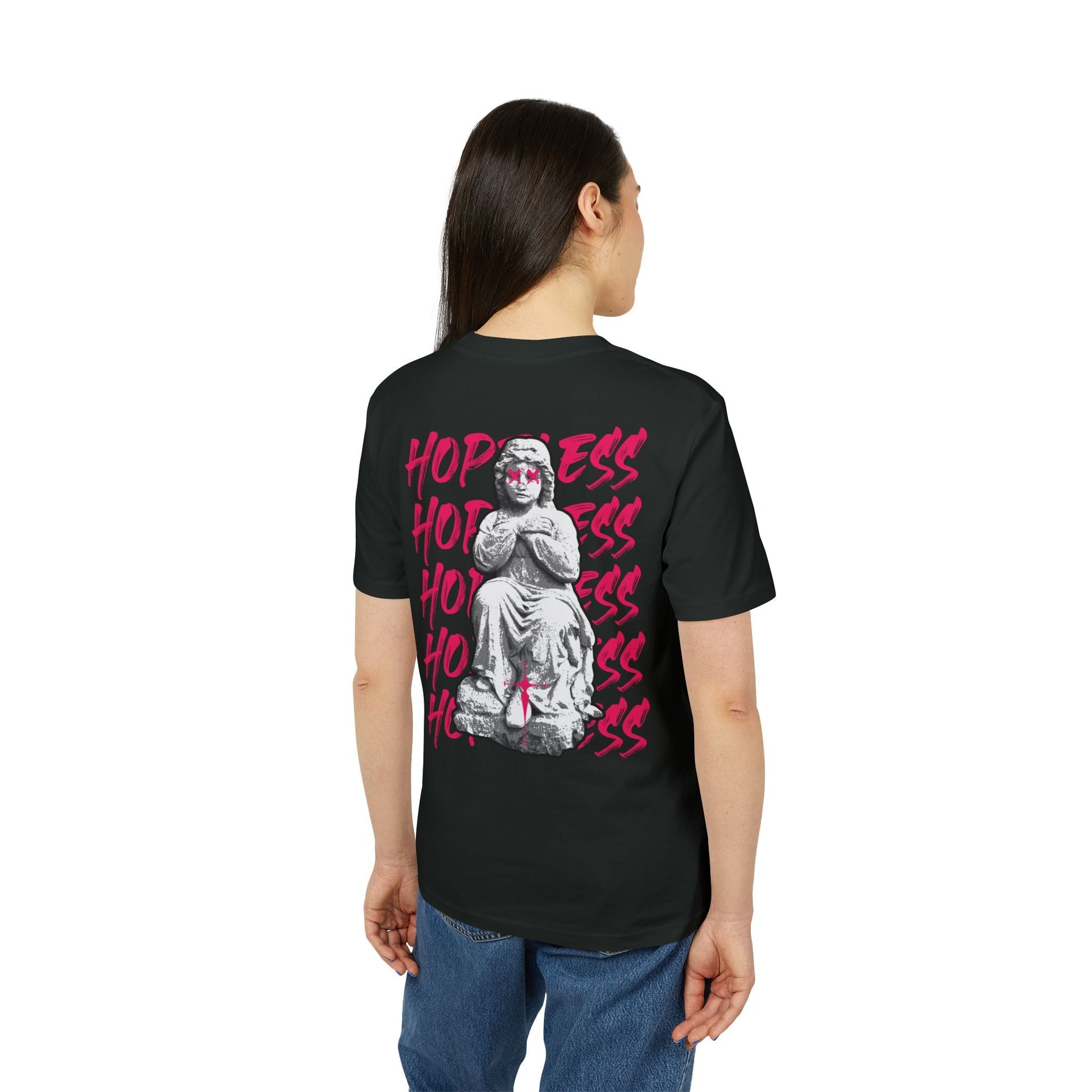Hopeless - Gods Way - Premium Bio Unisex T-Shirt - Back Print-2