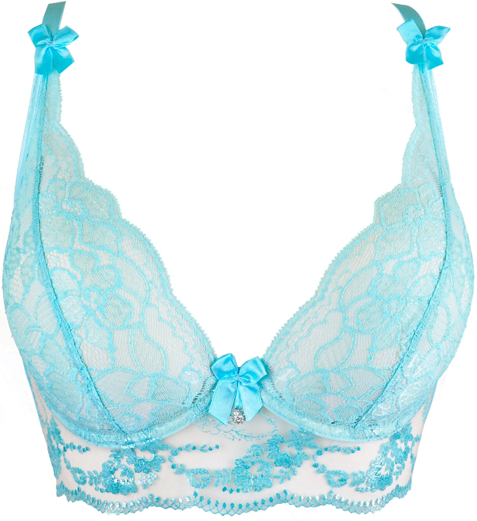 Sexy Sheer Deep Plunge Bra Axami Alice-2