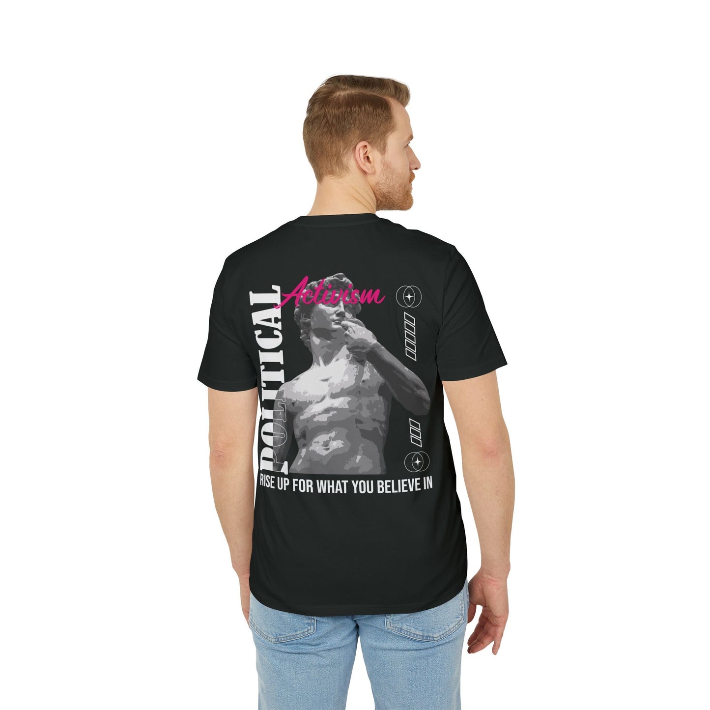 Political Activism - Gods Way - Premium Bio Unisex T-Shirt - Back Print-4