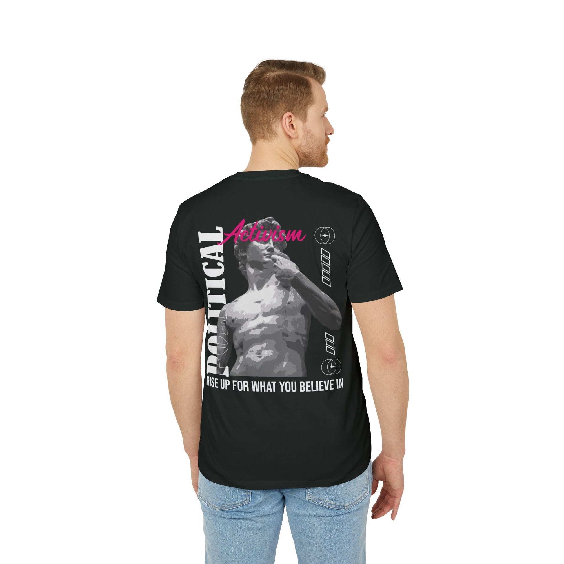 Political Activism - Gods Way - Premium Bio Unisex T-Shirt - Back Print-4