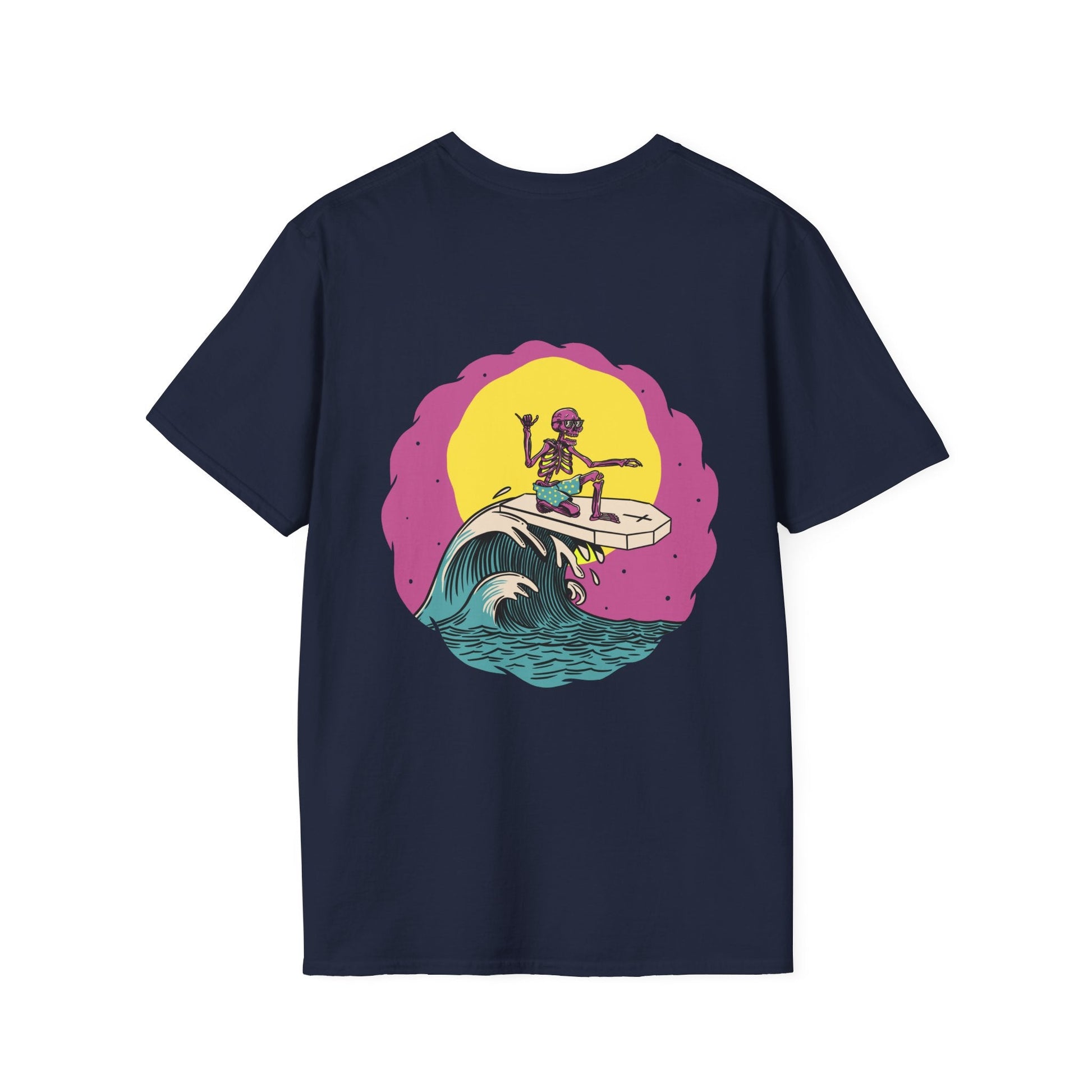 Bones Out - Summer Skulls - Unisex T-Shirt - Back Print-2