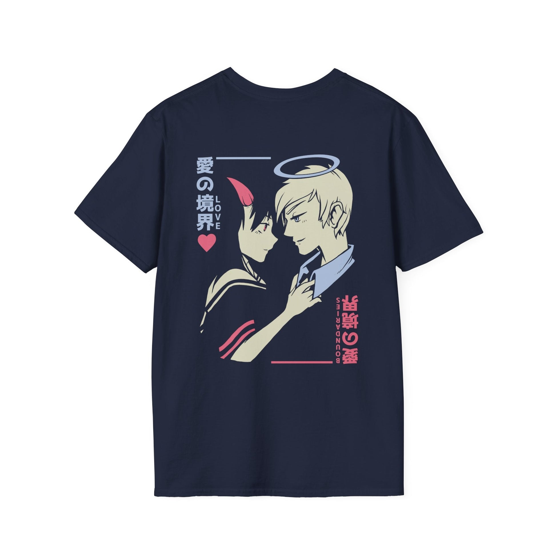 Devil and Angel - Anime World - Unisex T-Shirt - Back Print-2