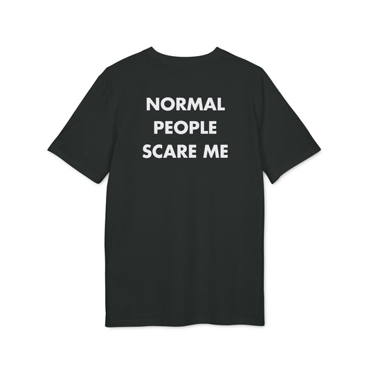 Normal People scare me - Everything I Love - Premium Bio Unisex T-Shirt - Back Print-0