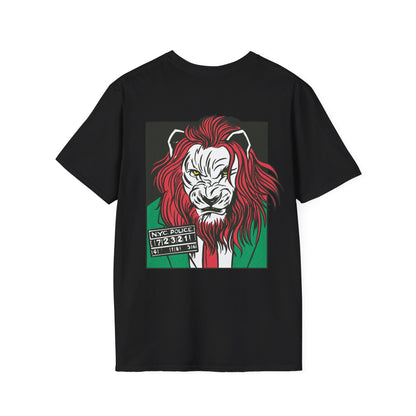 Lion - Comic Mafia - Unisex T-Shirt - Back Print-0