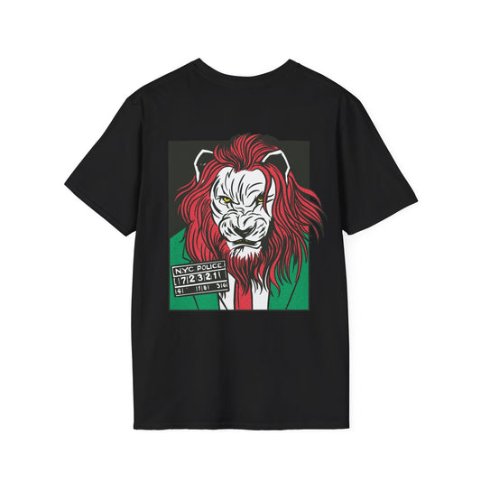 Lion - Comic Mafia - Unisex T-Shirt - Back Print-0
